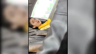 College GF Sucking Me In Backseat Of Car