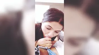 Village Girl Giving Sloppy Head To BF In Hidden Mms Clip