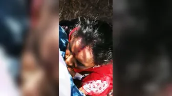 Village Slut Sucking Client Outdoors Behind Local Market Area