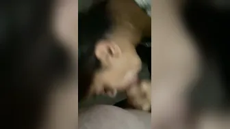 University GF Blowing Her Man Behind College Building