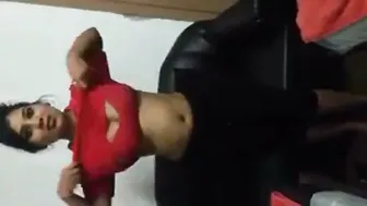 Shy College Girl Stripping Completely Naked At Home All By Herself