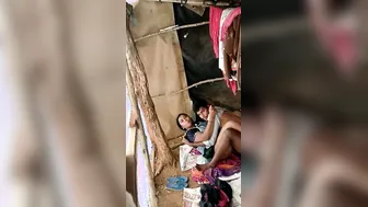 Slum Couple Getting Caught Fucking Outdoors By Hidden Voyeur