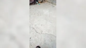 Slum Couple Getting Caught Fucking Outdoors By Hidden Voyeur