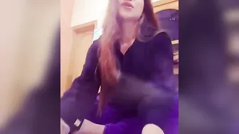Fingering My Pussy And Recording It For Him While He Works
