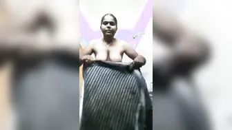 Hairy Pussy Wife Stripping Naked For The Camera Teasing Me