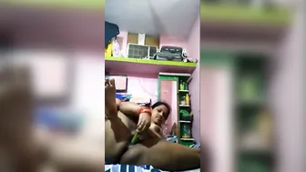 Married Indian Woman Pleasuring Herself With Toy Desperately