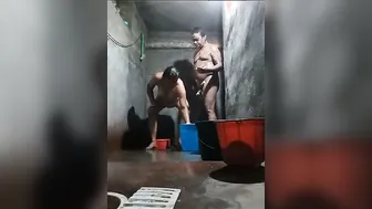 Mature Desi Couple Fucking Hard In Their Bathroom Together