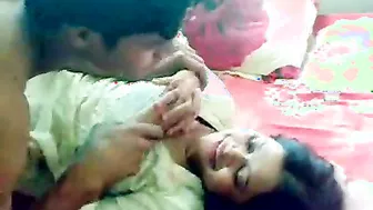 Newlywed Indian Wife Nervous But Horny On First Night Together