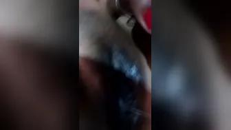 Slutty Wife Flashing Her Dripping Wet Slit For Her Online Lover