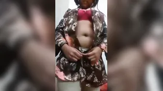 Naked Indian Babe Recording Herself Playing Alone In Bedroom