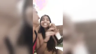 Naked Indian GF Drinking And Teasing In Naughty Mms