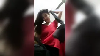 Stunning Indian GF Stripping Naked For Her Man At Home