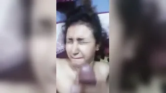 Married Housewife Taking Facial Cumshot In Homemade Mms Clip