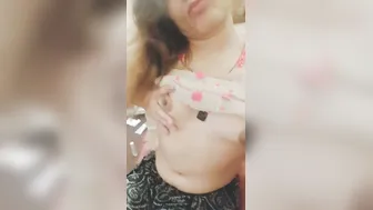 My Paki Babe Showing Off Her Natural Tits On Camera For Me