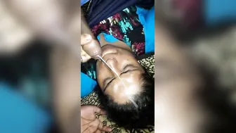 Indian Widow Taking Hot Cum All Over Her Face In Leaked Mms