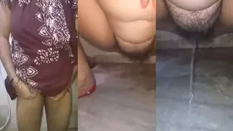 My Indian Wife Caught Pissing On Camera In Our Tiny Bathroom