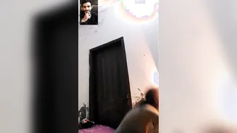 Desi Babe Stripping Naked During Steamy Video Call With Lover