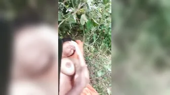 Busty Bhabhi Flashing Her Pussy Outdoors Teasing Her Secret Lover
