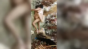 Village Lovers Getting Wild Outdoors In Homemade Private Video