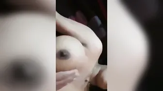 Chubby GF With Huge Tits Riding BF Homemade Tape