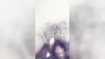 Hairy Village Wife Showing Everything Outdoors On Camera For Him