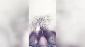 Hairy Village Wife Showing Everything Outdoors On Camera For Him