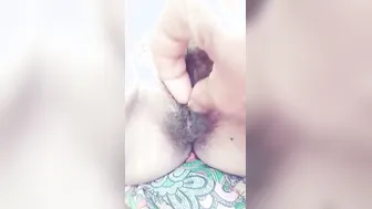 Hairy Village Wife Showing Everything Outdoors On Camera For Him