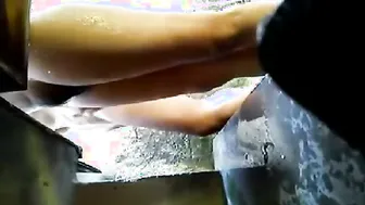 Hairy Twin Sisters Bathing Together Soaping Each Other Up