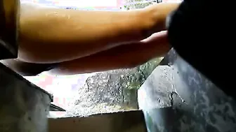 Hairy Twin Sisters Bathing Together Soaping Each Other Up