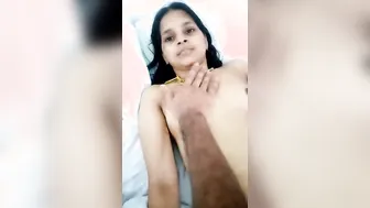 Tamil Wife Showing Off Big Natural Tits In Leaked Selfie Video