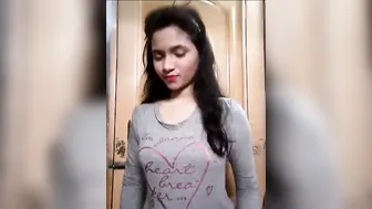 Bangladeshi Teen Stripping Naked Revealing Her Natural Big Tits