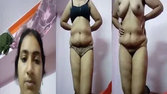 South Indian Beauty Getting Undressed Caught On Camera Changing