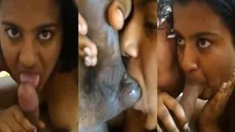 His Wife Giving Him Sloppy Head Caught On Hidden Camera At Home