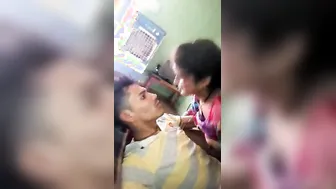 Country Girl Riding Her Man Reverse Cowgirl Style On The Bed