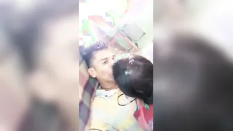 Country Girl Riding Her Man Reverse Cowgirl Style On The Bed