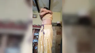 Cute Bhabhi Stripping Slow Teasing Before Getting Wild On Camera