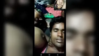 Desi Couple Broadcasting Their Live Phone Sex Session Together