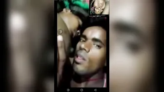 Desi Couple Broadcasting Their Live Phone Sex Session Together