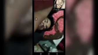 Desi Couple Broadcasting Their Live Phone Sex Session Together