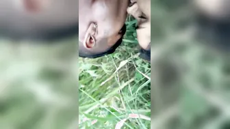 Dehati GF Bent Over Getting Drilled Outdoors By The Farm