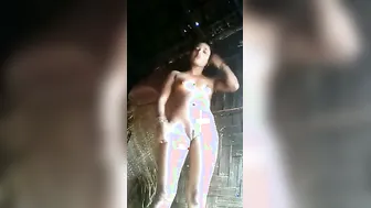 Slim Village GF Showing Off Her Tight Pussy On Camera