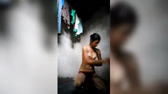 Village Babe Bathing Naked Outdoors Captured On Hidden Phone