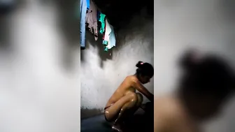 Village Babe Bathing Naked Outdoors Captured On Hidden Phone