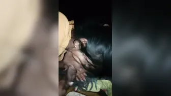 Village Babe Giving Her First Blowjob To BF On Camera