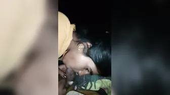 Village Babe Giving Her First Blowjob To BF On Camera