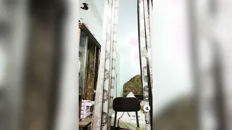 Live Show Girl Stripping Naked And Teasing For The Camera