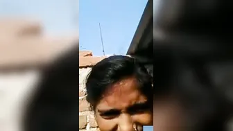 Village GF Taking Selfies While Showing Off Her Body