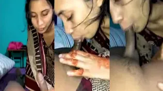 Desi GF Giving Sloppy Blowjob Pov Homemade Video