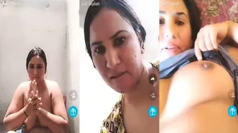 Busty Pakistani Milf Aunty Taking Nude Selfies At Home