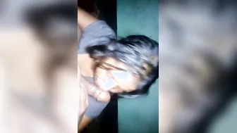 Bengali GF Giving Sloppy Blowjob To Her BF